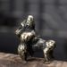 Alloy Solid Gorilla King Kong Small Ornament Copper Art Tea Pet Creative Monkey Handheld Piece Antique Bronze Wholesale_maomaolike.com