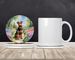 Welsh Terrier Spring Path Large Sandstone Coasters Pack Of 4 Absorbent Round Coasters Decor Gifts For Men Or Women, 4 In, Multicolor_maomaolike.com
