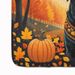Black Labrador Retriever Fall Memory Foam Kitchen Mat Machine Washable Anti-Fatigue Mat Cushion Comfort Bath Mat Or Kitchen Rug_maomaolike.com