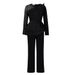 Women's Clothing long-sleeved temperament mesh stitching beading slimming banquet large size_maomaolike.com