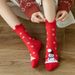 Christmas Cotton women's cartoon Christmas socks funny Halloween midtube socks three-dimensional ears New Year socks big red socks_maomaolike.com