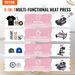 Heat Press Machine, 15 X 15 Inch, 8 In 1 Heat Transfer Machine With 30 Oz Tumbler Press, 360° Swing Away Digital T-Shirt Pressing Machine, Teflon Coating, For T-Shirts/Mugs/Hats/Plates, Black_maomaolike.com