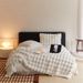 Winter Cream Style 3D Rex Rabbit Fur Sofa Decoration Leisure Bedroom Plush Blanket_maomaolike.com