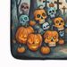 Calaveras Sugar Skulls Spooky Halloween Memory Foam Kitchen Mat Machine Washable Anti-Fatigue Mat Cushion Comfort Bath Mat Or Kitchen Rug_maomaolike.com