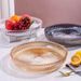 Nordic Style Crystal Glass Fruit Home Living Room Coffee Table Creative Light Large Capacity Snack Candy Plate_maomaolike.com