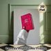 Holy Bible Themed Painting Poster, Vibrant Artistic Hand Holding Pink Holy Bible Poster, Faith-inspired Decor Ideal For Home, Prayer Room And_maomaolike.com