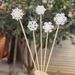 50Pcs Disposable Bamboo Snowflake Tail Picks Buffet Food Fruit Forks For Christmas Halloween Party Decor_maomaolike.com
