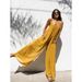 Women's Clothing Sexy V-neck halter loose jumpsuit home casual holiday style jumpsuit woman_maomaolike.com