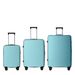 3-Piece Luggage Sets (20", 24", 28"), Suitcase With Wheels, Hardside Suitcase With Four Spinner Wheels And Scratch-Resistant Surface, SkyBlue_maomaolike.com