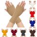 Unisex Warm wool gloves Fingerless gloves Knitted cuffs Wool gloves with false sleeves straight gloves Warm gloves_maomaolike.com