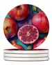 Colorful Pomegranates Large Sandstone Coasters Pack Of 4 Absorbent Round Coasters Decor Gifts For Men Or Women, 4 In, Multicolor_maomaolike.com