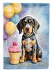 Bluetick Coonhound Happy Birthday House Flag Large Porch Sleeve Pole Decorative Outside Yard Banner Artwork Wall Hanging, Polyester, House Size, Multicolor_maomaolike.com