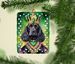 Cocker Spaniel King Of Mardi Gras Porcelain Ornament Christmas Tree Hanging Decorations For Home Christmas Holiday, Rectangle, Gift, Multicolor_maomaolike.com