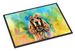 Cocker Spaniel Hippie Dawg Doormat Front Door Mat Indoor Outdoor Rugs For Entryway, Non Slip Washable Low Pile, 24H X 36W_maomaolike.com