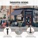 VEVOR 98x47" Patio Awning Retractable Awning Sunshade Shelter With Crank Handle_maomaolike.com