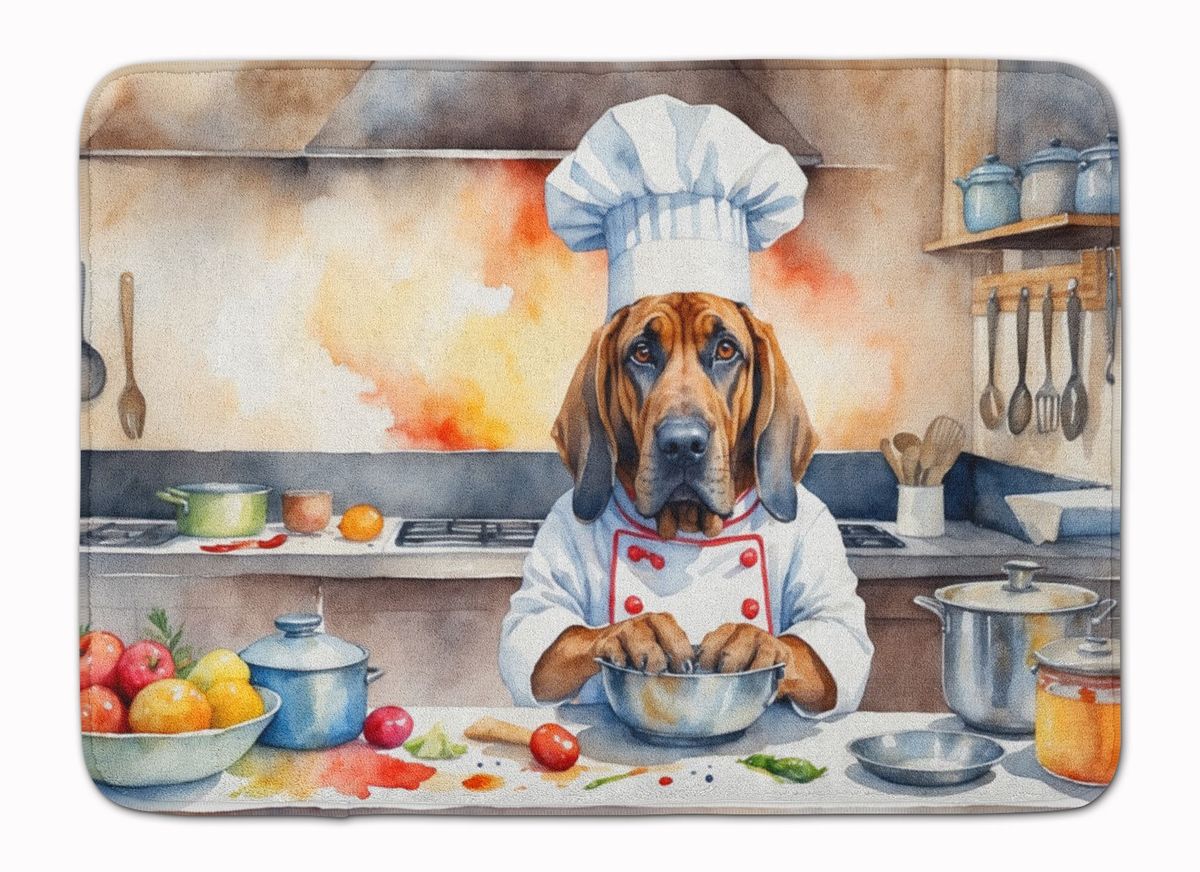 Bloodhound The Chef Memory Foam Kitchen Mat Machine Washable Anti-Fatigue Mat Cushion Comfort Bath Mat Or Kitchen Rug_maomaolike.com