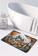 Poodle Spooky Halloween Memory Foam Kitchen Mat Machine Washable Anti-Fatigue Mat Cushion Comfort Bath Mat Or Kitchen Rug_maomaolike.com