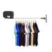 SOGA 160mm Wall-Mounted Clothes Line Dry Rack Retractable Space-Saving Foldable Hanger Black_maomaolike.com