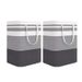New Cross-Border Canvas Bag Dirty Laundry Large Long Handle Storage Basket Hot-sale Hot-Selling Striped Moving Packing_maomaolike.com