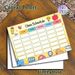 Class Schedule Painting Poster, Cute Cartoon-style Colorful Stationery Pattern Poster, Practical Layout To Organize Daily Classes, Ideal For_maomaolike.com