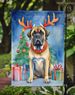 Mastiff Christmas Reindeer Garden Flag Mailbox Flag Decorative Yard Flag Banner Outside Patio Artwork Yard Flower Beds, Garden Size, Multicolor_maomaolike.com