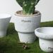 Nordic Style Cement Flower Pot Ceramic Human Face Fashion Simple Artistic Personality Indoor Large Green Radish Bonsai Top-sale_maomaolike.com