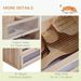 PawHut 2-Level Hamster Cage Mice And Rat House, Small Animal Habitat For Guinea Pigs, Chinchillas With Openable Top, Front Door, Shelf And Ladder_maomaolike.com