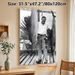 Big Game Fishing Painting Poster, Vintage Monochrome Man With Large Sailfishes On Dock Poster, Nostalgic Nautical Decor Suitable For Home Office_maomaolike.com