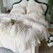 Wholesale French Style Milk Velvet Four-Piece Autumn Winter Double Layer Lace Thickened Flannel Warm Coral Fleece 4-Piece Set_maomaolike.com