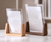 High-End Solid Wood Display Stand U-Shaped Beech Transparent Empty Creative 678inch Acrylic Photo Frame_maomaolike.com