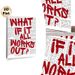 Inspirational "What If It All Works Out?" Painting Poster, Bold Red Typographic Vintage Newspaper Style Poster, Motivational Wall Decor Ideal For Home_maomaolike.com