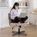 Armless Office Desk Chair No Wheels, PINK_maomaolike.com
