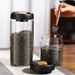 【 3260 People Collection 】 Vacuum Sealed Food Grade Glass Jar, Storage With Spoon, Green Tea Moisture-proof Coffee Beans_maomaolike.com