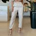 Women's Clothing Summer New Fashion Slant Collar Raglan Sleeve Top Casual Style Trousers Two piece Set_maomaolike.com