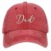 Unisex Washed cotton Embroidery Dad Alphabet baseball hat Father's Day gift hat Hip Hop hat_maomaolike.com