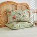 Vintage Floral Printed Duvet Soft Breathable Double Bed Bedding Set All Season Queen Size Quilt Cover And Pillowcases_maomaolike.com