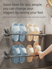 Bathroom No-Drill Slipper Toilet Storage Wall-Mounted Drainage Rack Shoe Organizer Magic Tool_maomaolike.com