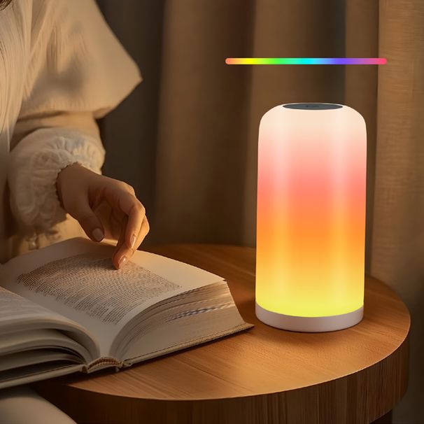 Dimmable RGB LED Night Light Portable ABS Plastic Bedside Lamp For Bedroom Nursery Bathroom Decor Sleep Light
_maomaolike.com