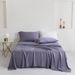 Home Textile Solid Color Cotton Flat Sheet Fitted Sheet Pillowcase Queen Four Piece Set_maomaolike.com