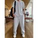 Men's Clothing short sleeved trousers suit men's loose large size cool high end two piece suit for middle aged and young people sports a set of_maomaolike.com