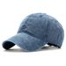 Unisex Plain wash made old cap baseball cap Fashion couple student hat Female cap small face visor_maomaolike.com