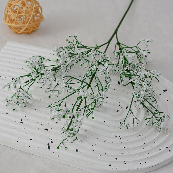 Artificial Gypsophila, 3-branch Snow-white Foam Gypsophila, Wedding Decoration Bouquet, Plastic Artificial Flowers,_maomaolike.com