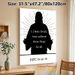 Christian Themed Scripture Painting Poster, Minimalist Black & White Jesus Silhouette With Inspirational Verse Poster, Thought-provoking Religious_maomaolike.com