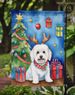 Coton De Tulear Christmas Reindeer Garden Flag Mailbox Flag Decorative Yard Flag Banner Outside Patio Artwork Yard Flower Beds, Garden Size, Multicolor_maomaolike.com