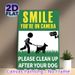 Dog Walking & Surveillance Reminder Painting Poster, Bold Minimalist Silhouette Poster, Reminds To Clean Up Dog Waste And Notes Camera Monitoring For_maomaolike.com