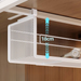 Expandable Under Cabinet Hanging Basket Dormitory Kitchen Rack Organizer Shelf Wardrobe Wall-mounted No-drill Storage_maomaolike.com