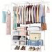 Clothing Racks For Hanging Clothes With Shelves, Portable Closet System Organizer Garment Rack For Clothes Storage, Meta_maomaolike.com