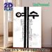 Korean Calligraphy Painting Poster, Minimalist Ink-wash Style Poster, Bold Korean Characters With Vertical Script And Red Seal Details, Cultural_maomaolike.com
