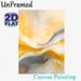 Abstract Fluid Painting Poster, Soft-toned Swirling Yellow & Gray Abstract Poster, Smooth Flowing Artistic Decor To Enhance Ambiance For Living Room_maomaolike.com