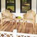 Outdoor Wood Armchair Wooden Patio Dining Chair With Armrests For Various Outdoor Space_maomaolike.com